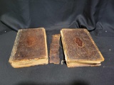 Cottage Bible and family exposition and other Bible, missing pages and has damage