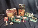 Gone with the Wind jack in the box, lunch box, playing card, Cats Meow and stamps