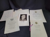 Jan. 1961 inauguration program, activities list, Johnson photo