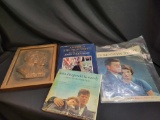 Kennedy plaque books and Philadelphia Inquire 1963