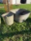 Galvanized bucket & wash tub with contents