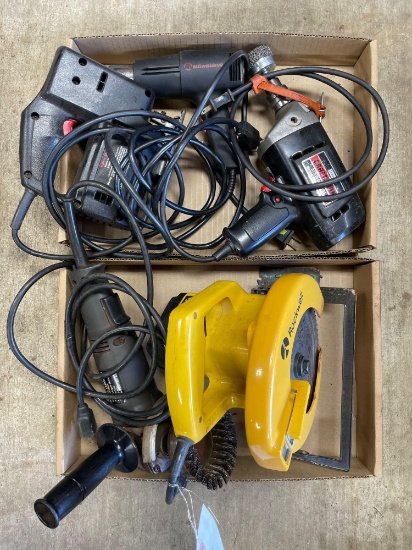 Electrical drill, circular saw, grinder, scroll saw