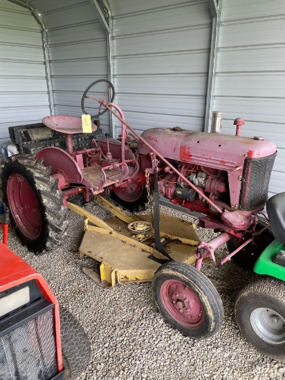 Farmall F Cub with 44in belly mower