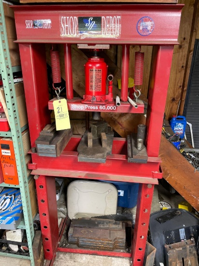 Shop Depot 20Ton shop press, misc. iron