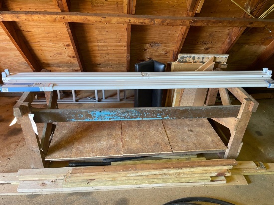 Table base, misc. lumber, bulbs