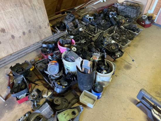 Small engines/mower parts, iron