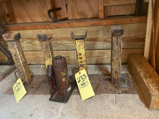 Bottle jack, jack shands