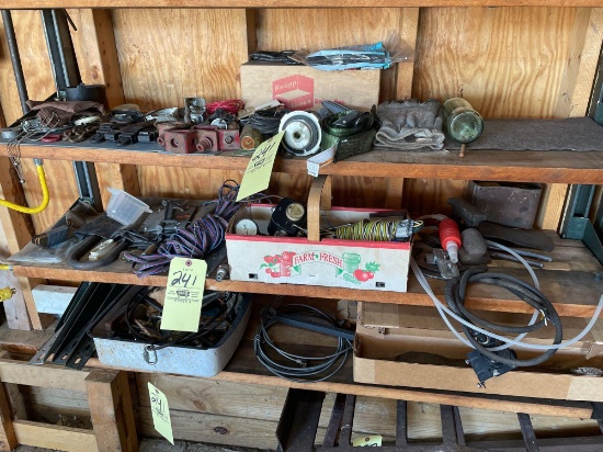 Wire, hardware, misc. contents shelves