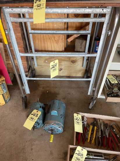 Metal stand on wheels