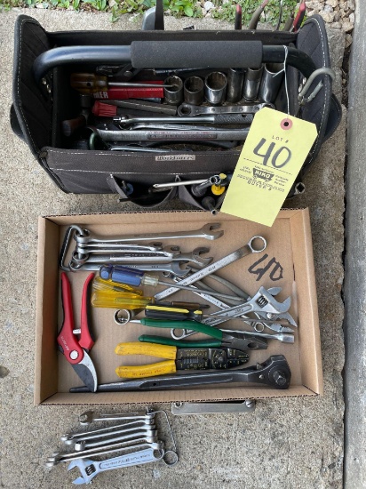 Tool caddy, sockets, wrenches, tools