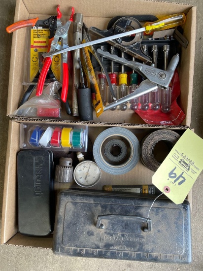 Nut drivers, tire repair items, tools