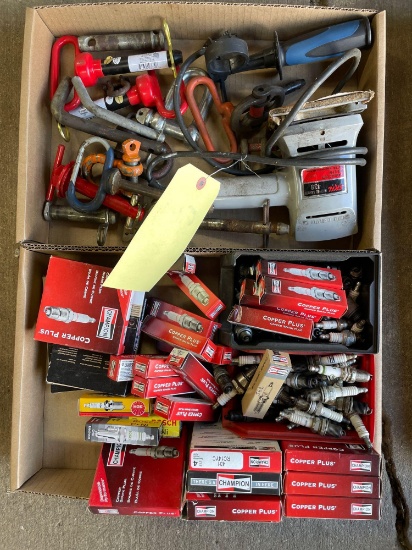 Spark plugs, pins, sander
