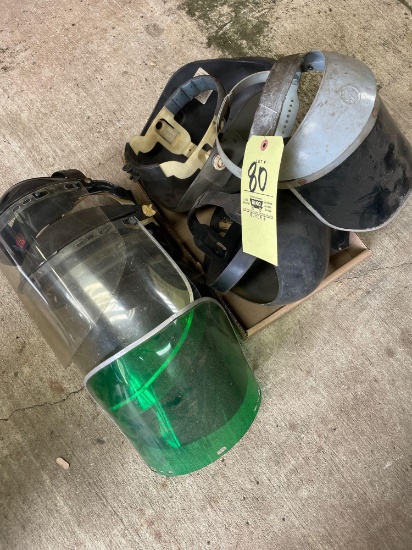 Face shields, welding helmets