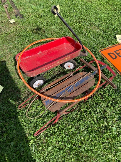 Runner sled, radio flyer wagon