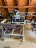 Rockwell 9in table saw on stand