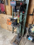 Clarke Metalworker floor model drill press, with vise
