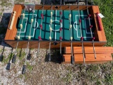Foosball table with legs