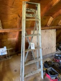 Wood step ladder 6ft