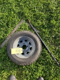 Trailer tire, square, bar