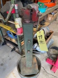 Vise on stand