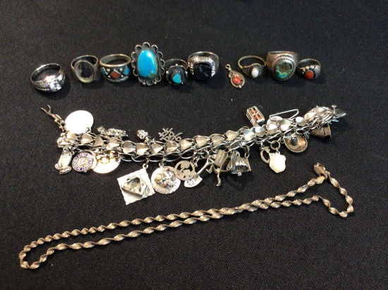 Assorted Sterling Silver Jewelry