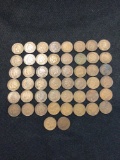 50 Indian head cents.