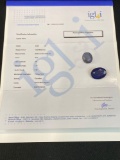 Certified Natural Blue Sapphire Oval Mixed Cut 45.88 Cts.