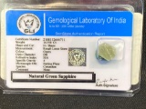 Certified Natural Green Sapphire Irregular Shape 14.550 Cts