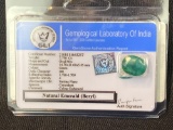 Certified Natural Emerald (Beryl) Oval Mix 7.750 Cts