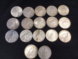 16 Silver Peace Dollars