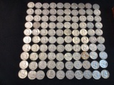 100 Franklin Silver Halves