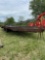 Tri axle equipment trailer solid frame needs decking
