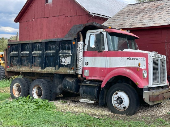 1978 white tandem axle dump truck