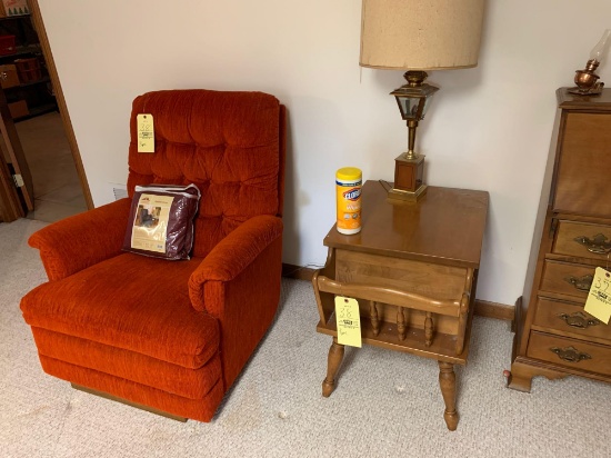 Lamp stand - chair - book shelf