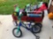 Radio flyer wagon, kids toys, bike with no pedals