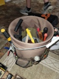 Tool Bucket and Assorted Tools