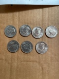 (7) Susan B Anthony coins