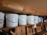 Buckets, Some with Fertilizer, Oils