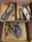 3 boxes tools, hammers, screwdrivers, etc