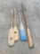 4 wooden oars