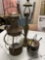 Lamp, fireplace starter pot, lantern