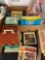 Box of vintage toys, genes, Gnip Gnop, Sesame Street etc