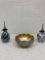 Tiffany Favrile Iridescent Glass Bowl #1277, art glass perfume bottles