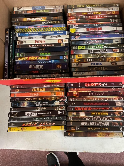 Box of DVDs