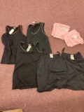 3 boxes of girls pink shirts, women's tank tops, various sizes and colors