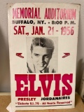 Elvis Presley cardboard concert poster 1956
