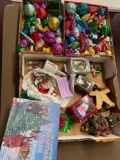 Christmas items, including 2 Radko ornaments