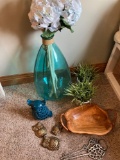 Large floor vase, flowers, plants, home decor