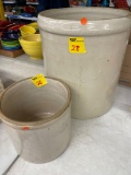 2 & 5 gallon crocks