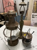 Lamp, fireplace starter pot, lantern